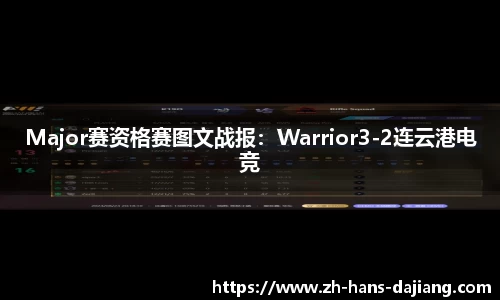 Major赛资格赛图文战报：Warrior3-2连云港电竞